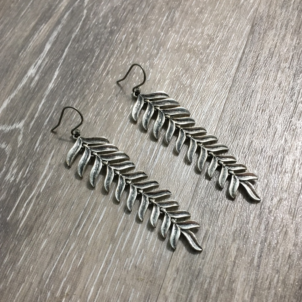 Silver Fossil Earrings